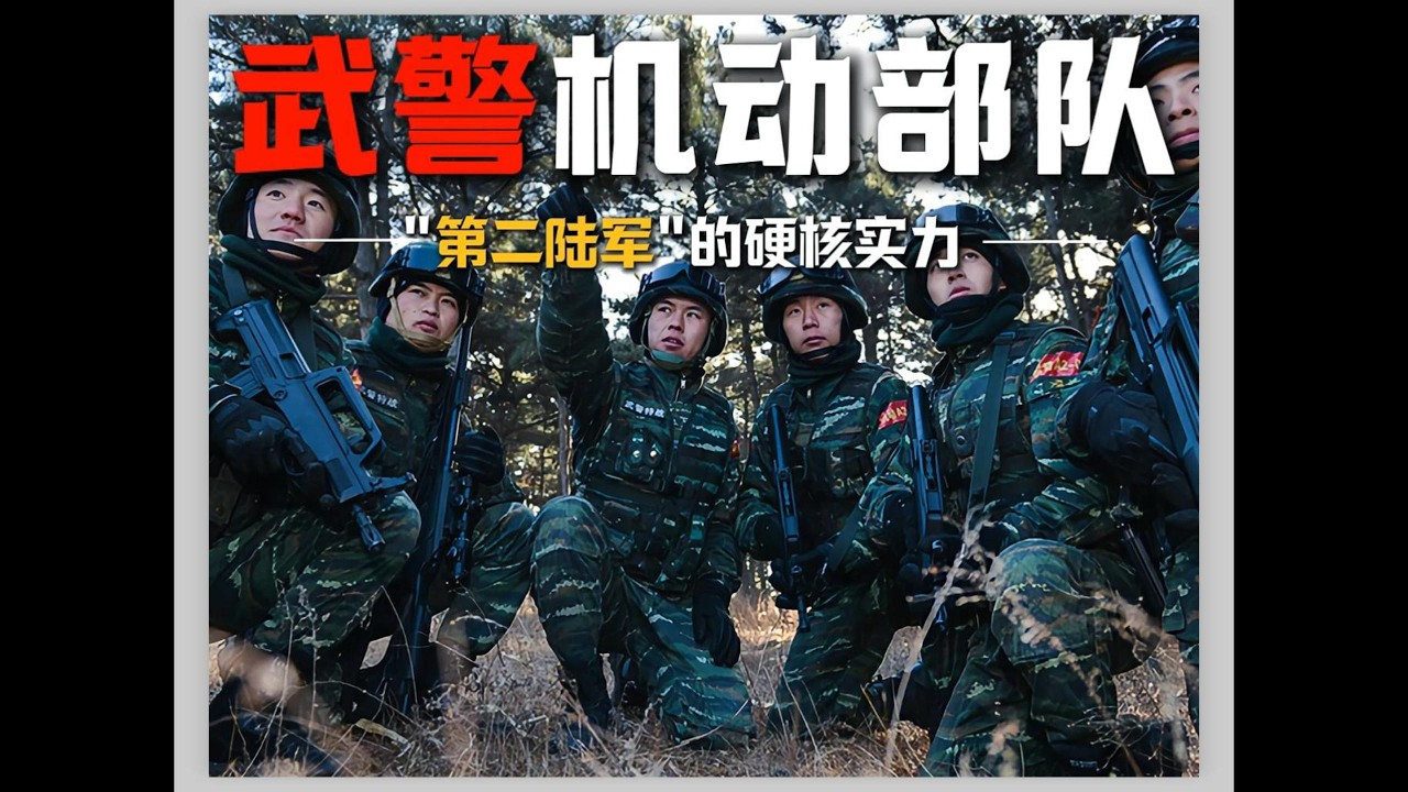 武警机动部队，真是最“舒服”兵种吗？实际是全域备战的精锐尖刀