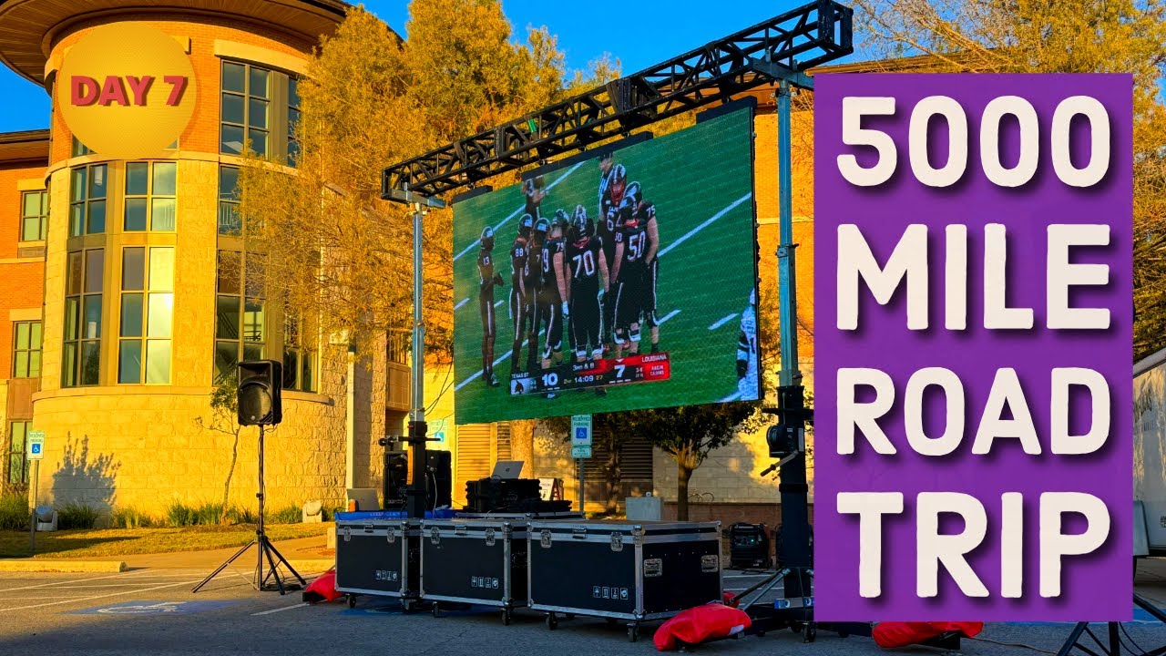 Day7 of our 5000 miles road trip -  Event Day in Texas