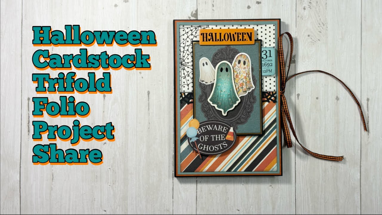 Halloween Cardstock Trifold Folio Album | PhotoPlay Creepin it Real