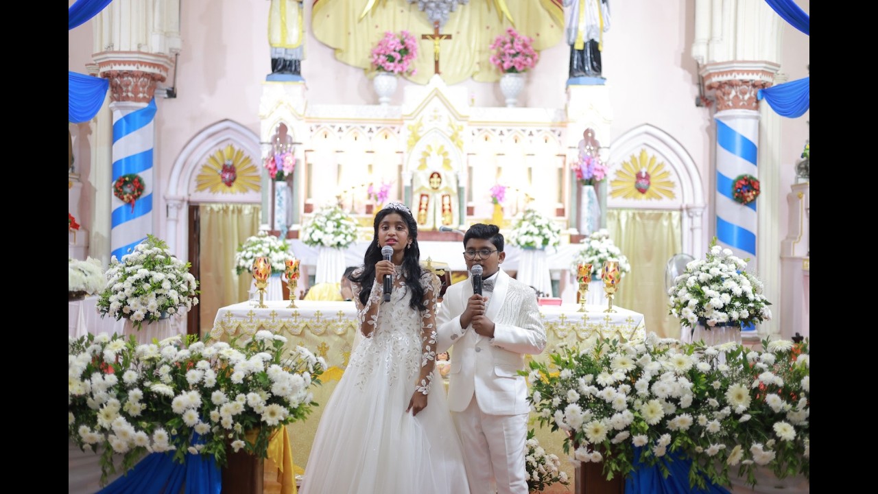Natalie and Neil's First holy communion