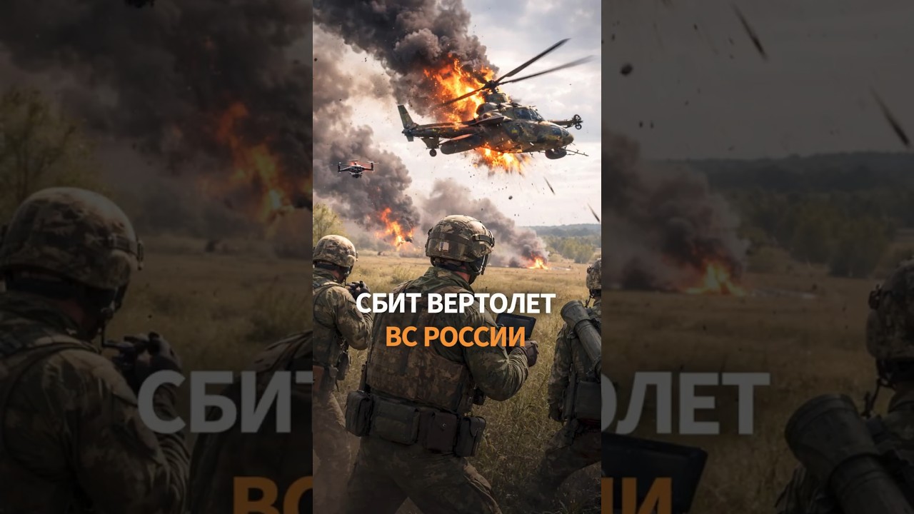 СРОЧНО! Дрон ВСУ уничтожил военный вертолет России под Покровском