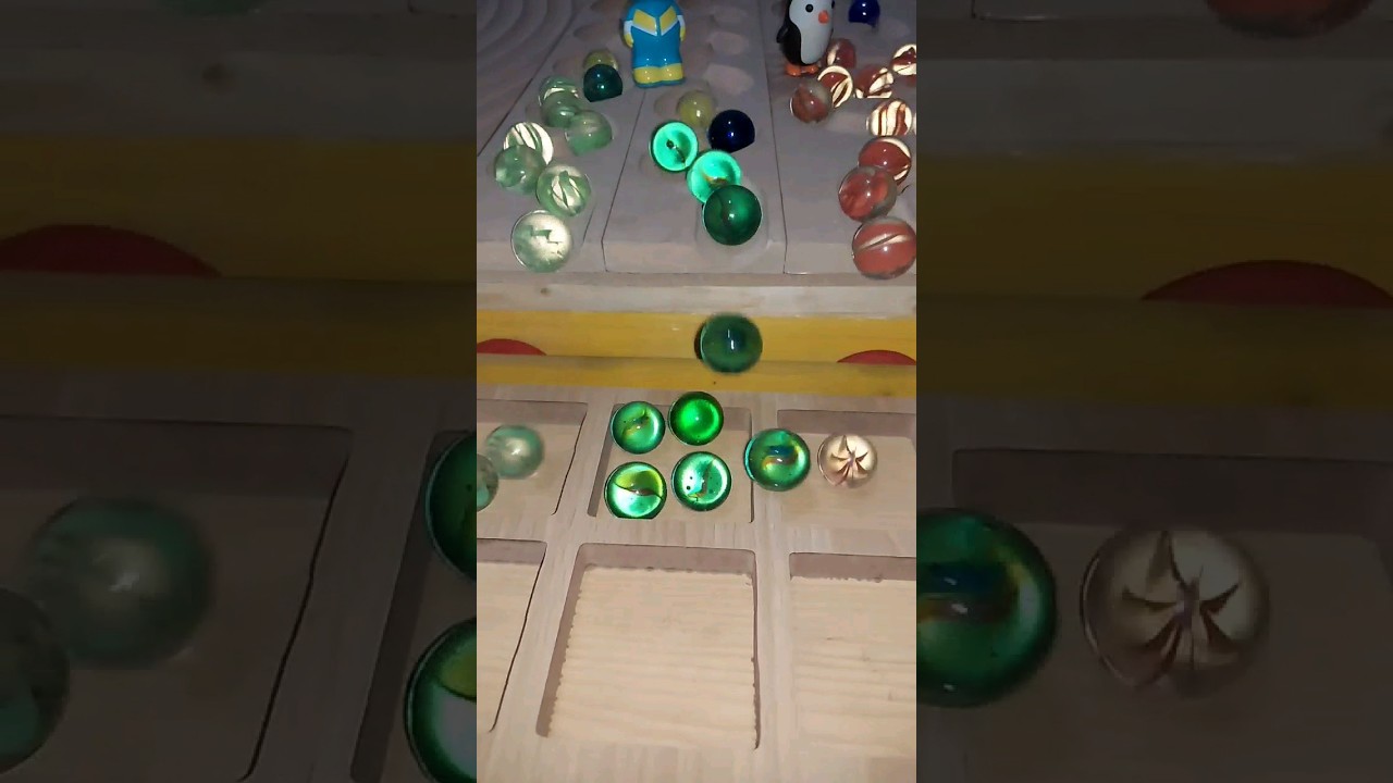 Amazing 4k video Marble Run Healing Sound Wooden Cuboro Standard スロープ＆バリボーゴールデングミRooling Ball 