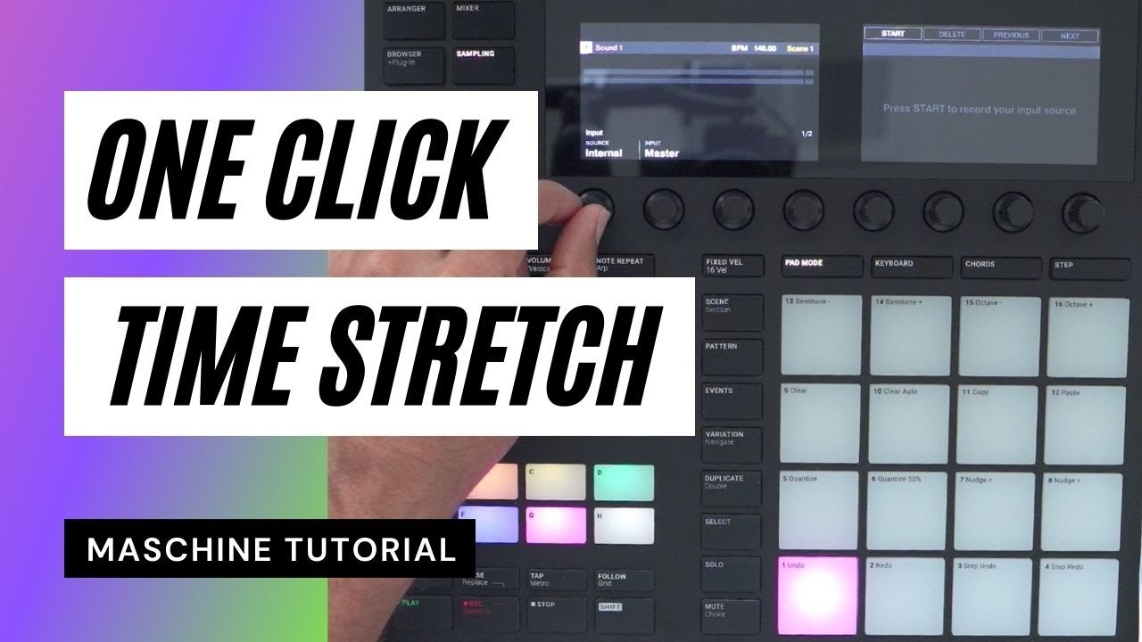 One Click Time Stretching! Maschine + MK3 Tutorial