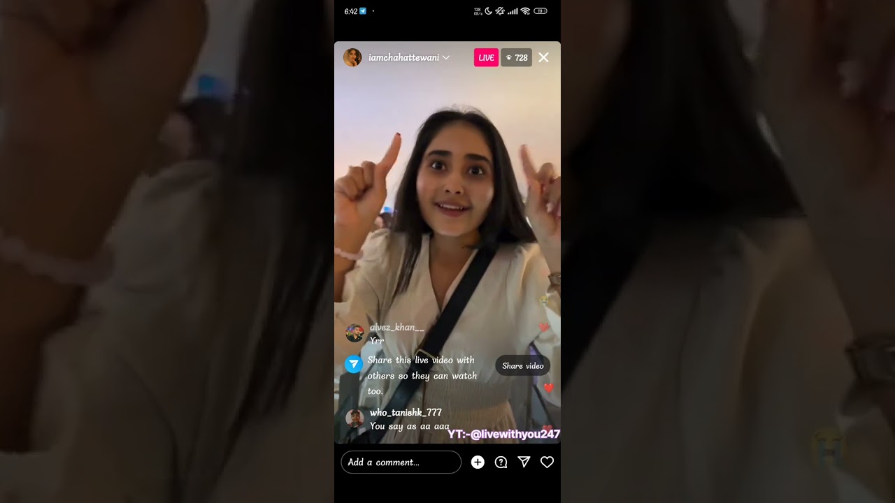 Chahat Tewani Instagram live today in dubai | Chahat Tewani full live video | Chahat Tewani |