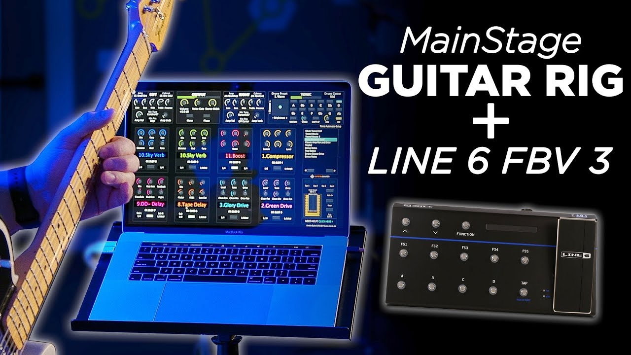 Гитарный комплект MainStage с ножным контроллером Line 6 FBV3!