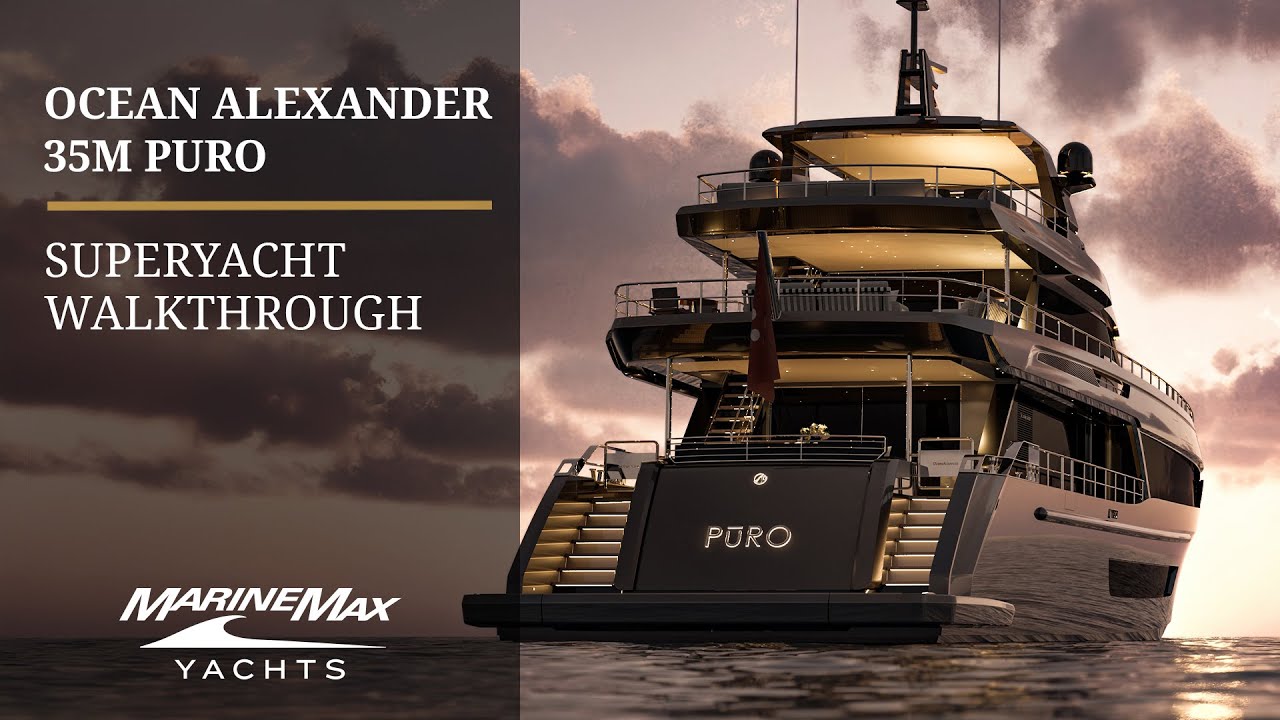 Презентация суперяхты Ocean Alexander 35m Puro (ПОЛНОЕ ВИДЕО)