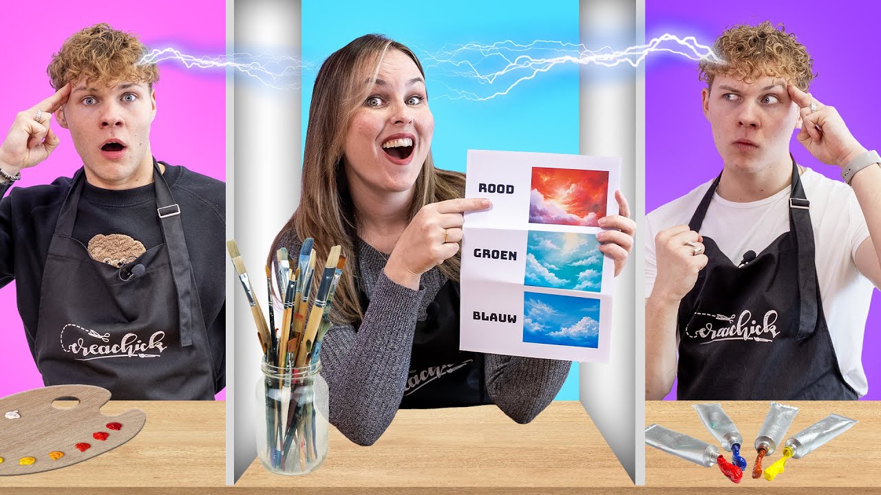 TWEELING TELEPATHIE met QUINN & AARON! - Art Challenge