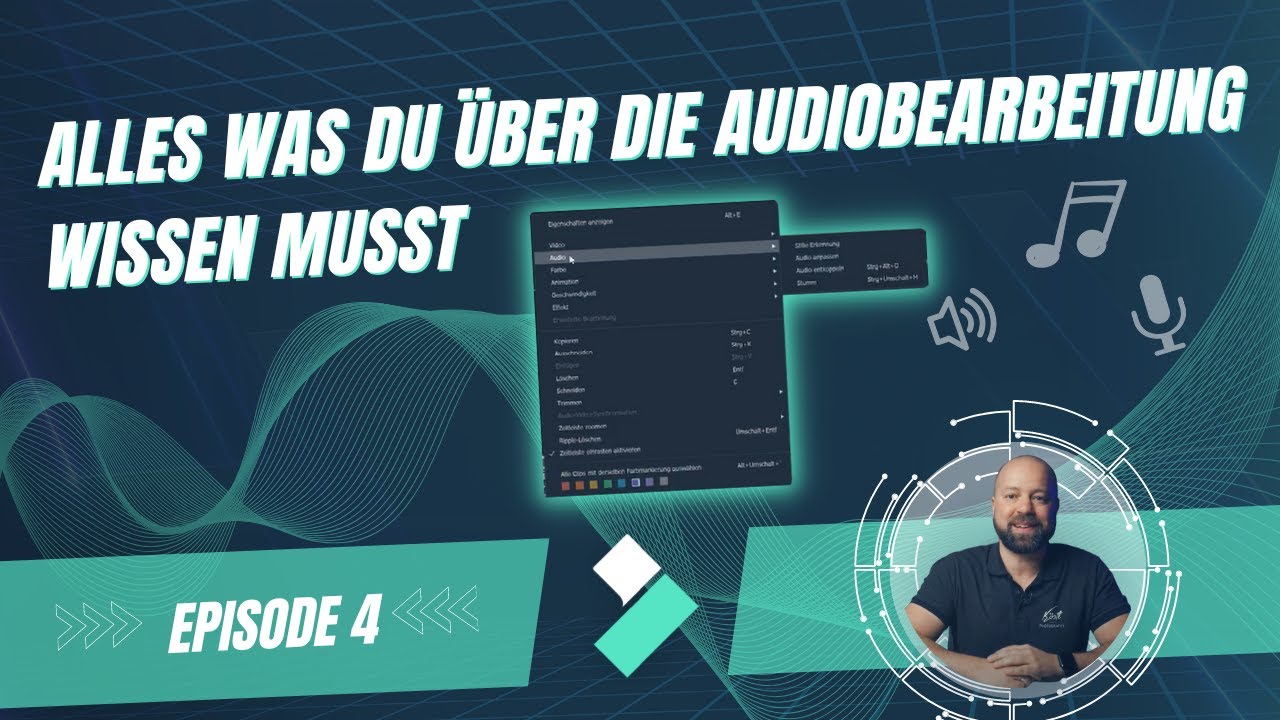 📽 Epi. 04 Alles was du über die Soundbearbeitung wissen musst | Filmora Videobearbeitungskurse: