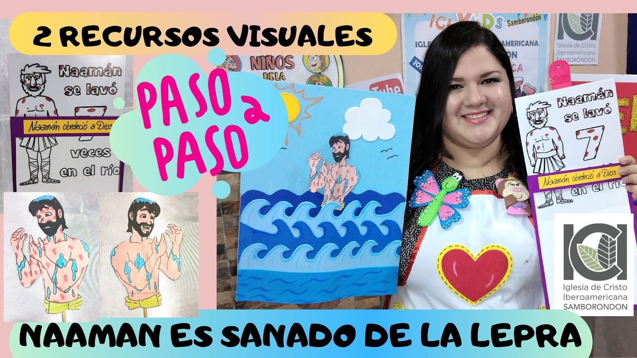 2 RECURSOS VISUALES MÁGICOS DE NAAMAN ES SANADO DE LA LEPRA  -  ESCUELA BÍBLICA - CLASES VIRTUALES