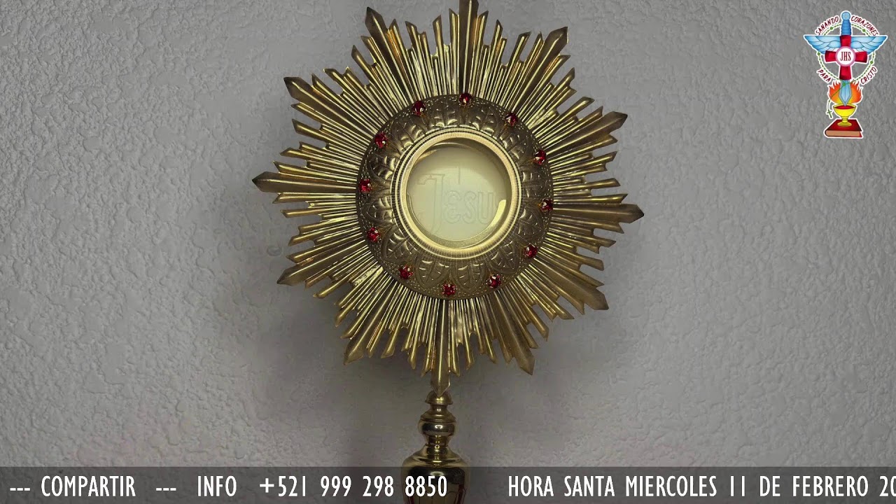HORA SANTA MIERCOLES 11 DE FEBRERO 2026 CON ORACION PARA LA SANACION Y LIBERACION INTERIOR.