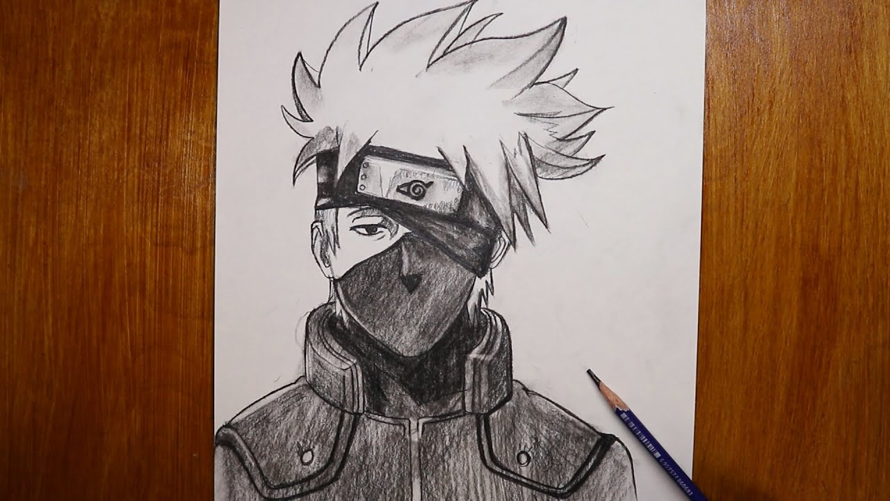 Easy Anime Drawing || how to draw kakashi hatake || easy drawing for beginners