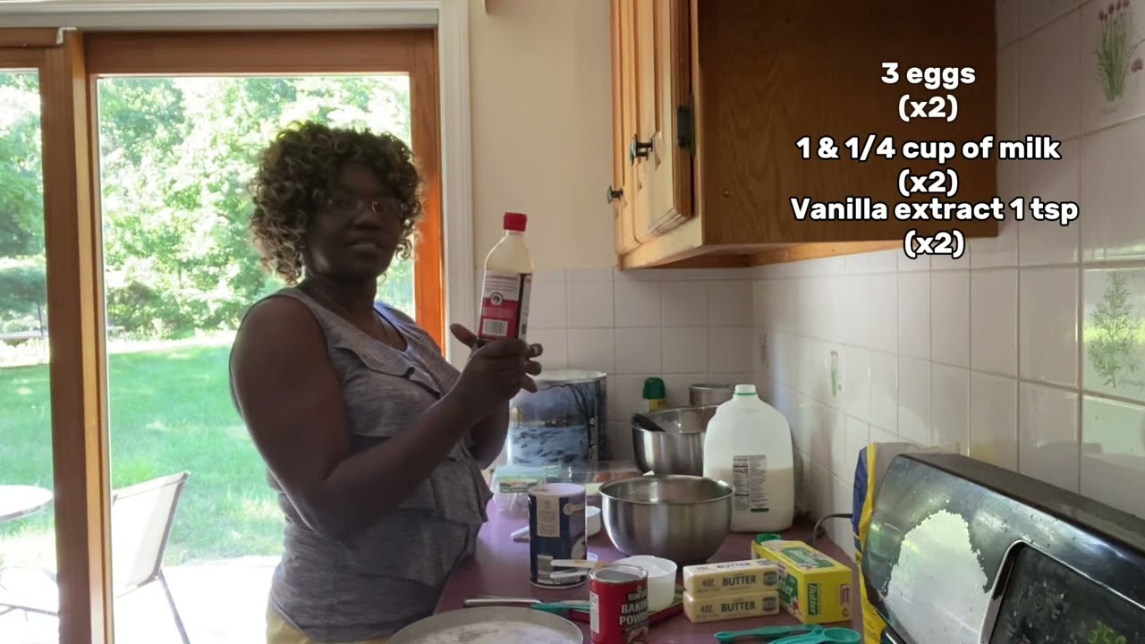 Baking a butter cake from scratch!