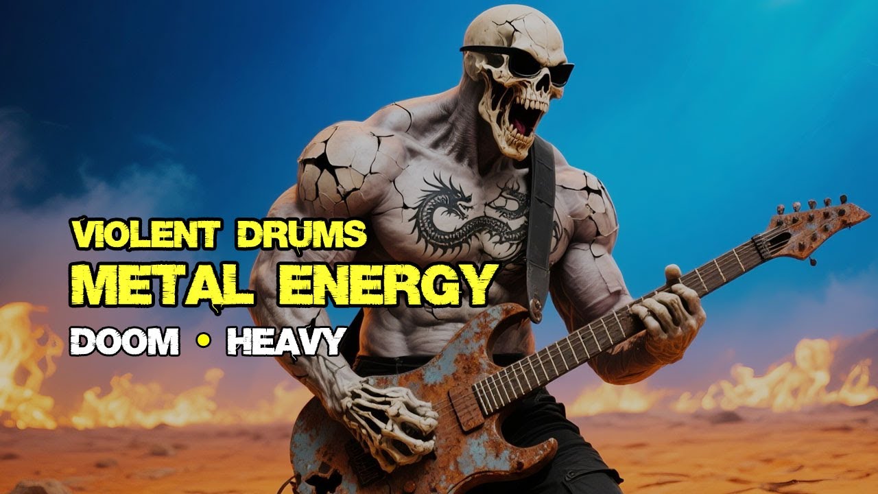 🔥 Punishing Metal Energy – Violent Drums & Distorted Guitar Riffs | Doom Metal, Heavy Metal
