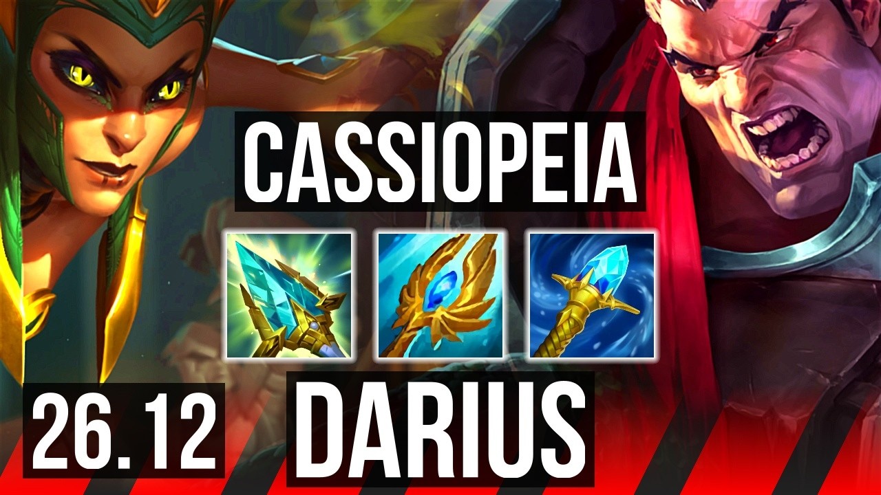 CASSIOPEIA vs DARIUS (TOP) | EUW Master | 26.12