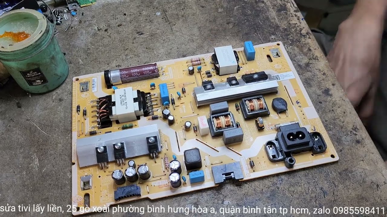 TIVI SAMSUNG 43RU7400 CÓ TIẾNG KHÔNG HÌNH, LỖI NGUỒN CẤP LÉT.