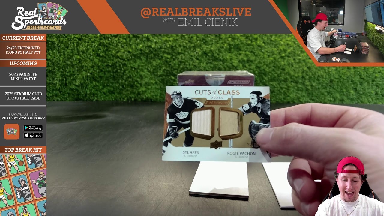 2024/25 Upper Deck Engrained Icons #5 Half Case Pick Your Team (1/24/26)