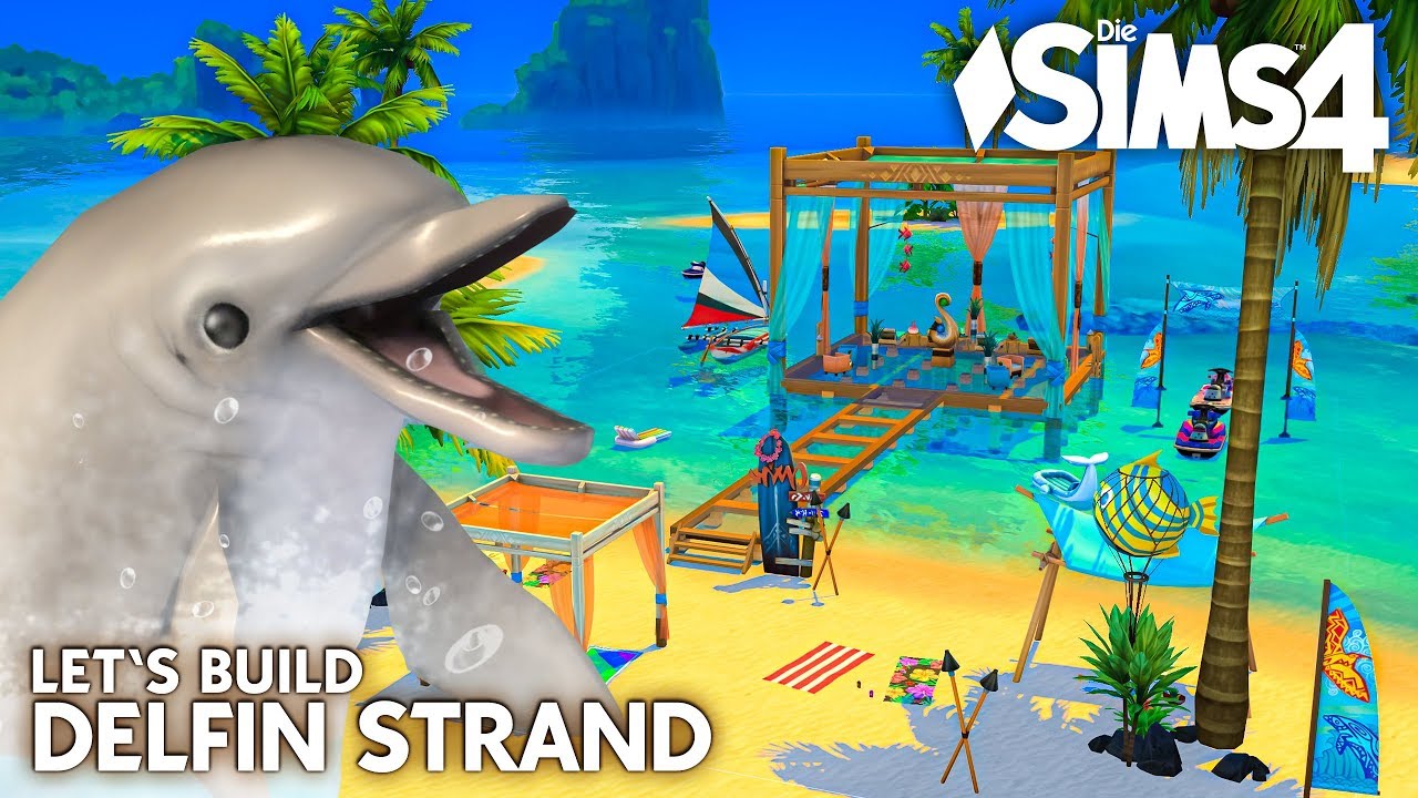 Delfin Strand 🐬🏝 Bauen nur mit Die Sims 4 Inselleben Erweiterungspack (deutsch)