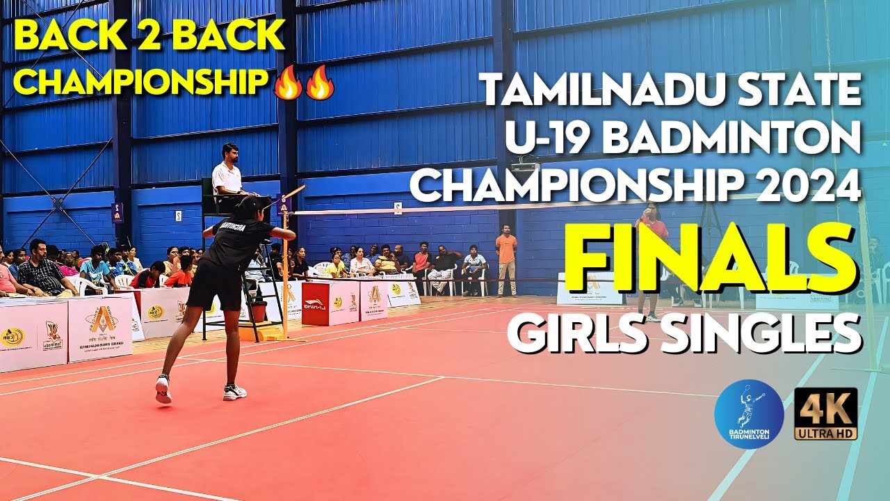 MOKSHITHA vs ARCHITHA - FINALS | GIRLS SINGLES | TN STATE U19 BADMINTON CHAMPIONSHIP 2024
