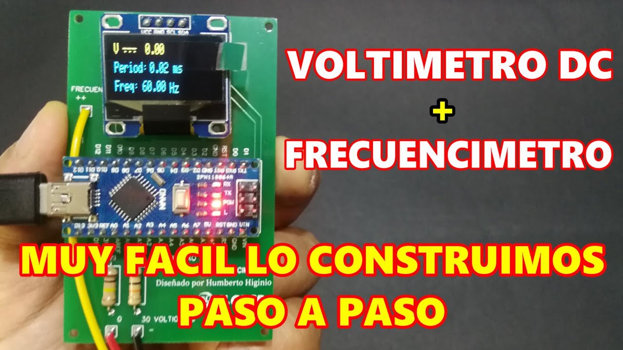 ✅ COMO CONSTRUIR EL MAS SIMPLE VOLTIMETRO DIGITAL DC CON FRECUENCIMETRO PASO A PASO - MUY FACIL