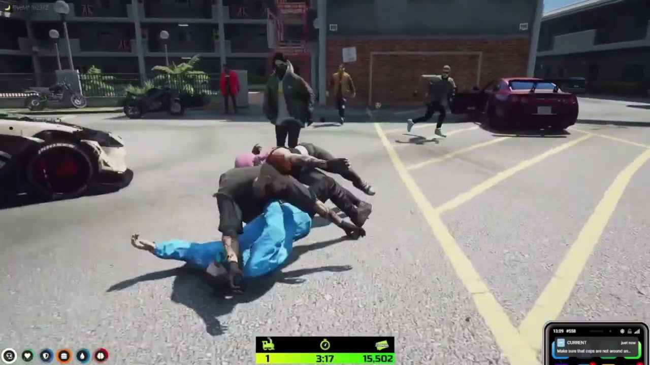 Tommy T Ramming Marie Ortiz?! & Everyone Free For All At The Mandem Block | GTA RP NoPixel 3.0