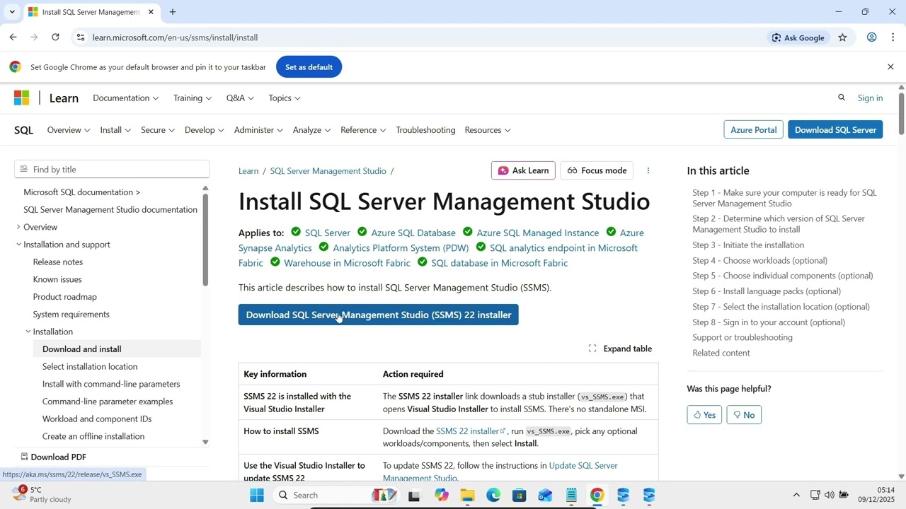 Как установить SSIS в SQL Server 2025