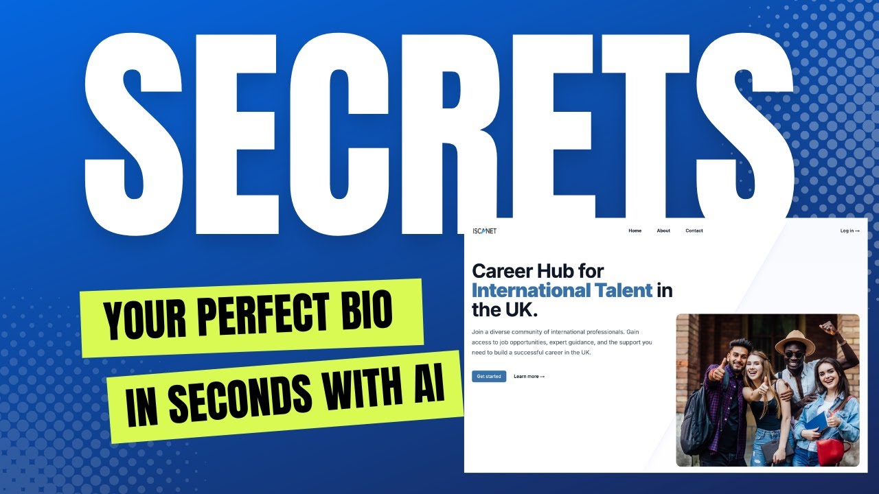 ISCANET - Best AI Bio writer for Resume, LinkedIn and Public Profiles #job #viralvideo