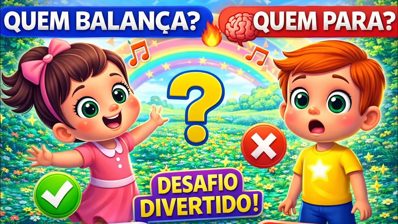 Quem Balança? Quem Para? 🕺💃 | Música Infantil Divertida para Crianças | Turma Pink Star