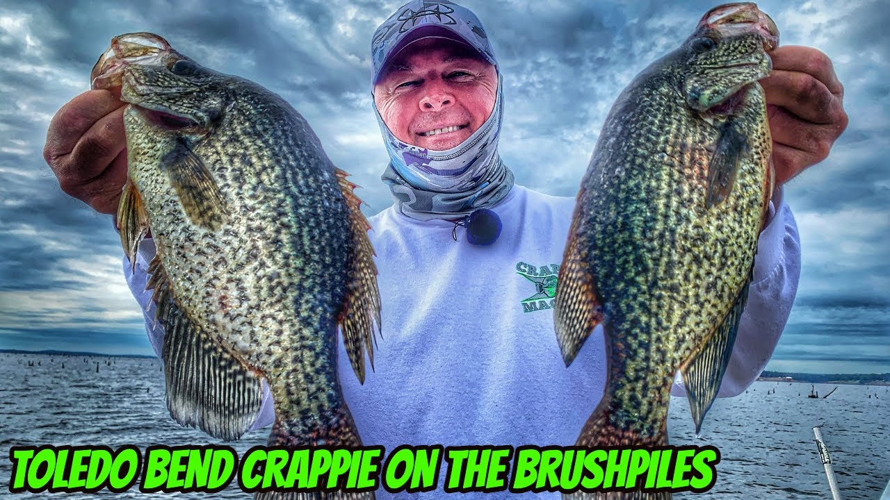 TOLEDO BEND CRAPPIE ON THE BRUSH PILES- New season full episode