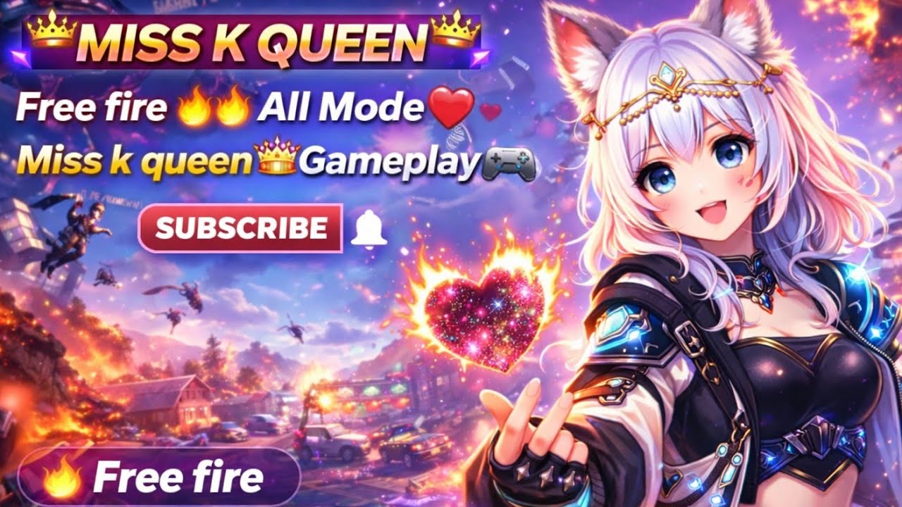 live👑 MISS K QUEEN 👑 | Free Fire 🔥 All Mode Gameplay 🎮 | Queen Power 💖