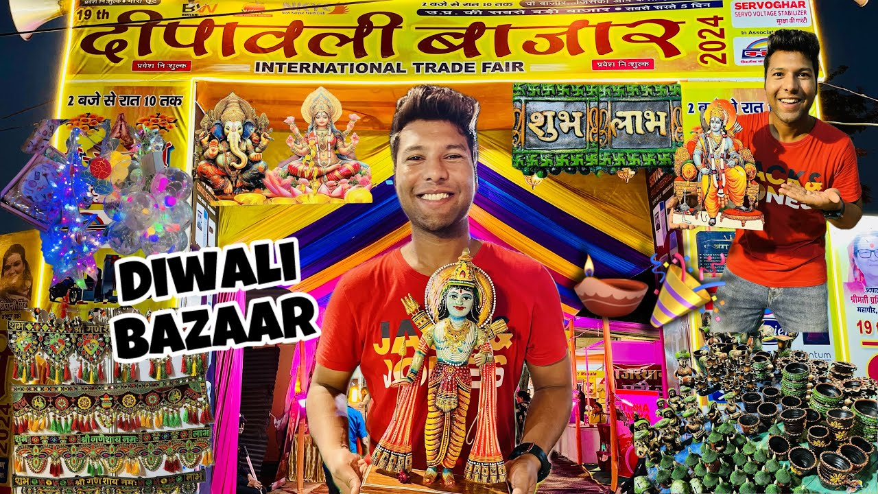 Biggest Diwali Bazaar is here - MOTIJHEEL LAWN, KANPUR 🪔| Isse acha samaan aur kahi nhi 😱