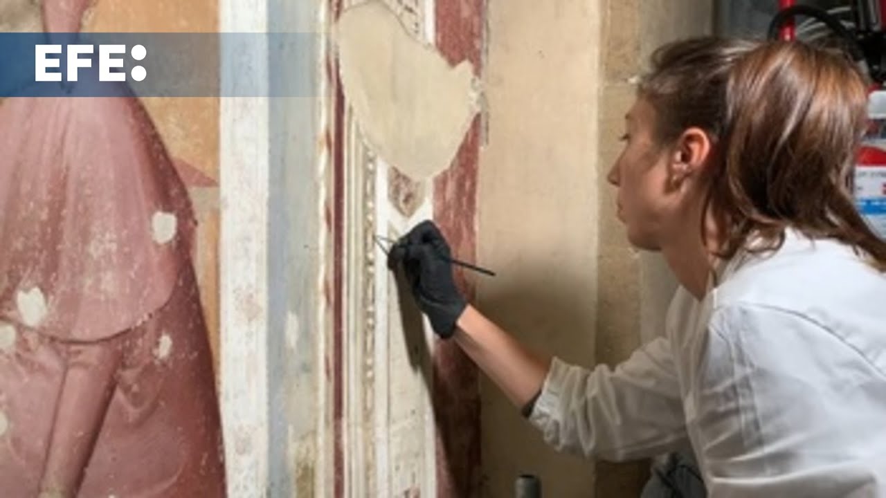 Las pinturas de Giotto resisten a los siglos en los muros de Florencia con su restauración