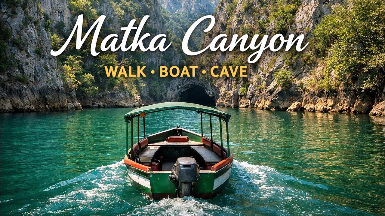 Matka Canyon Walking Tour 🌿 | Mountains, River & Boat Ride | Pure Nature Escape