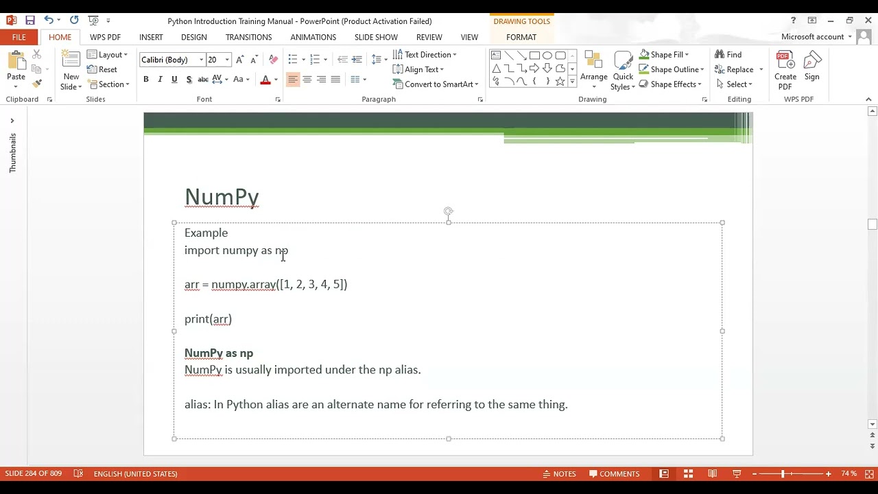 1  Advanced Python - Introduction to Python Numpy