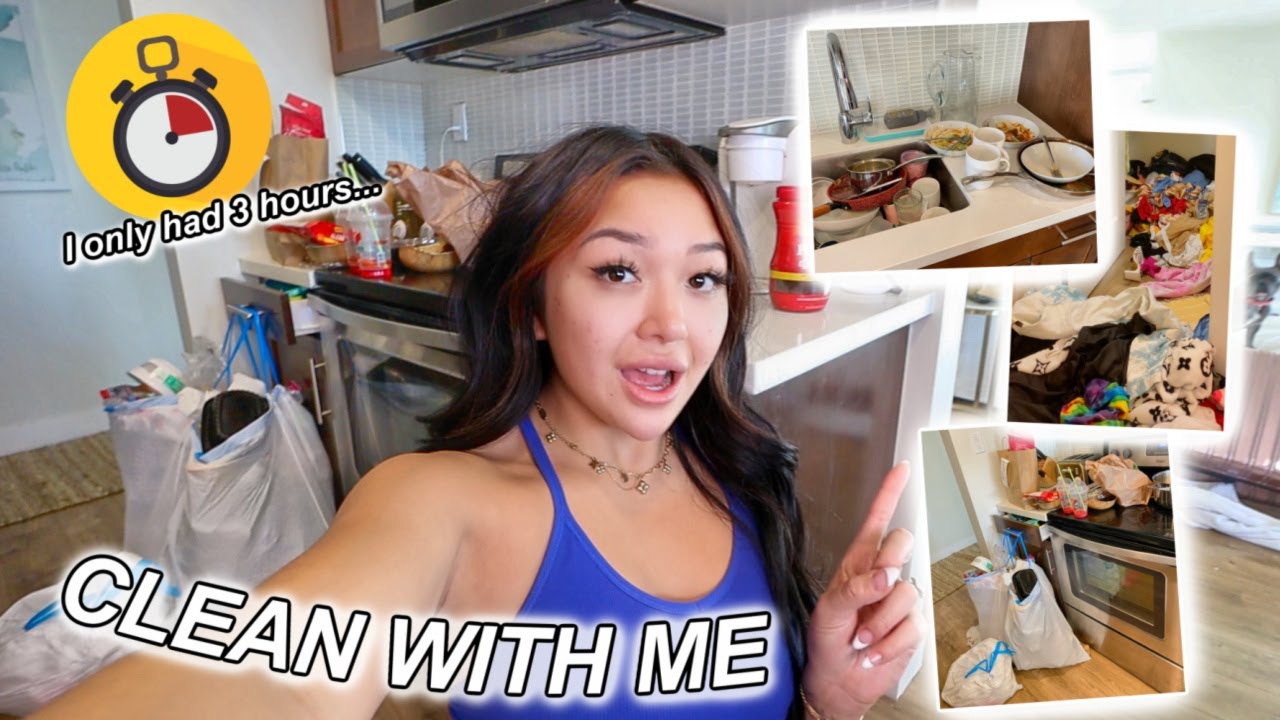 CLEANING MY BEST FRIENDS HOUSE IN 3 HOURS... | VLOGMAS DAY 1