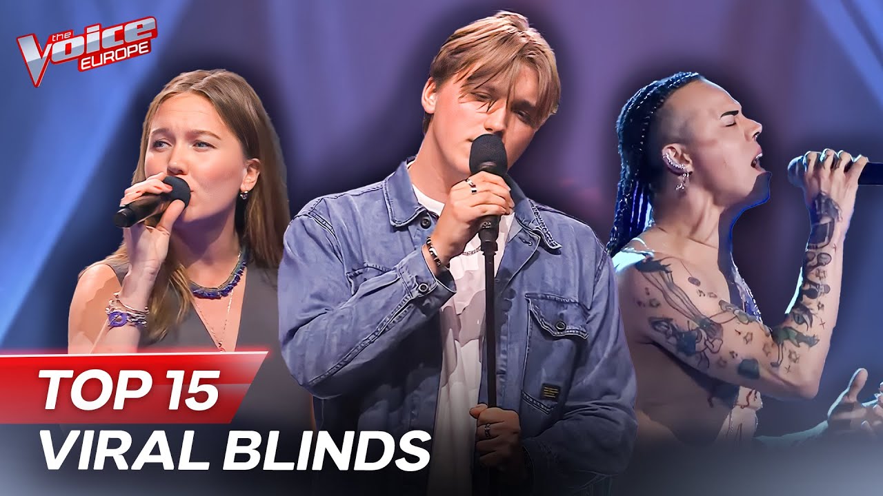 Top 15 MOST Watched Blinds | The Voice Europe