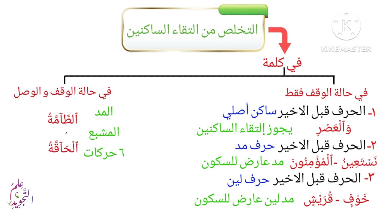 حكم التقاء الساكنين الجزء الأول / الدرس ٣٢