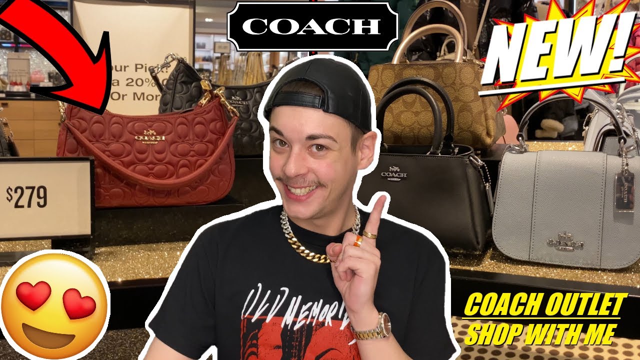 Coach Outlet NEW Holiday Styles And Signature Leather Bags! *Shop With Me*