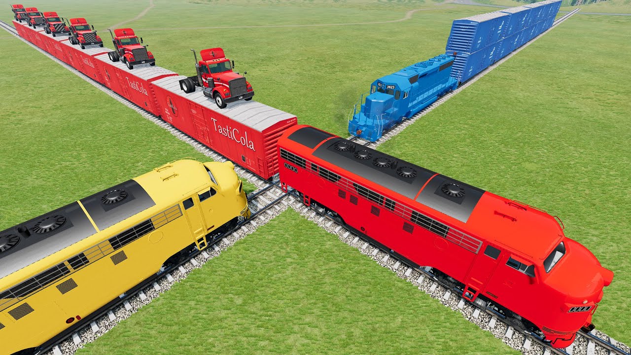 Tasti Cola Train Fails #55– BeamNG Drive | Dancing Cars