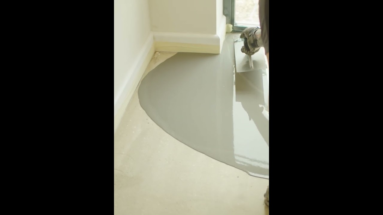 Can you beat the FLOW of K 40? 🤷&zwj;♂️ #ardex #levelling #smoothing #project #home #newbuild