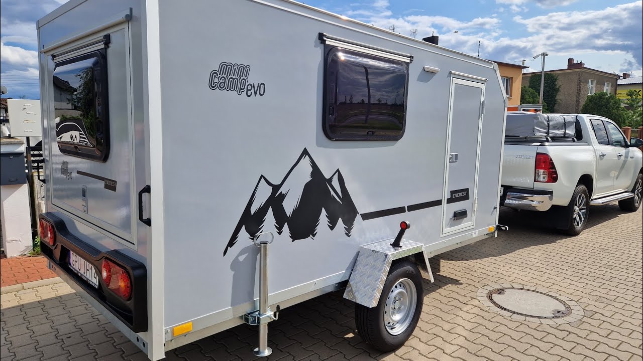 MiniCamp Evo Everest przyczepa kempingowa wyprawowa turystyczna Off-Road.Najlepsza na przygody 4x4.