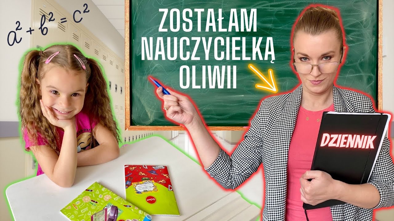 Zostałam nauczycielką Oliwii👩&zwj;🎓 Będę surowa, czy wyluzowana?💖