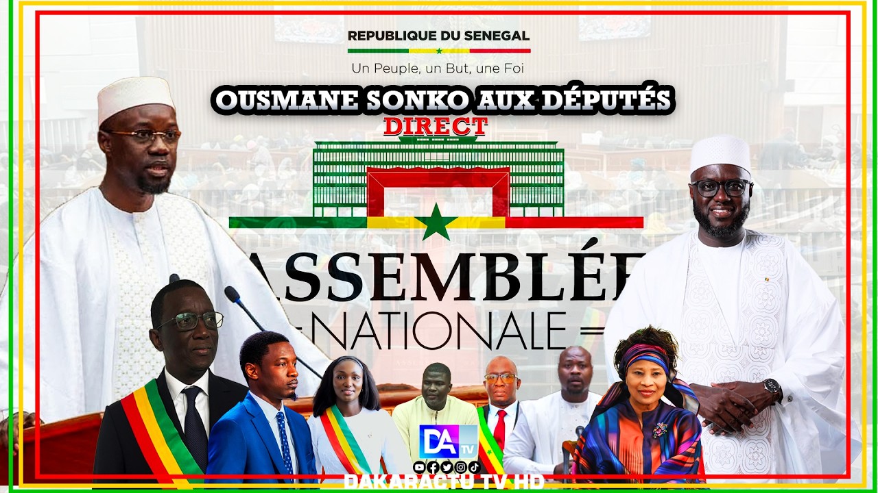 [🛑DIRECT] Questions d’actualité au gouvernement : Le PM Ousmane Sonko face aux députés
