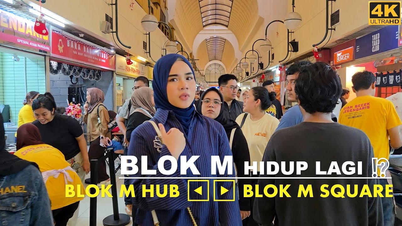 Blok M semakin rame‼️Sukses Blok M Hub & menghidupkan terminal Blok M⁉️Jakarta Christmas Market walk