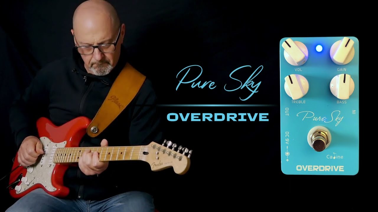 Caline's Pure Sky CP-12 Overdrive | Timmy Overdrive Clone | Guitar Pedal Demo (No Talking)