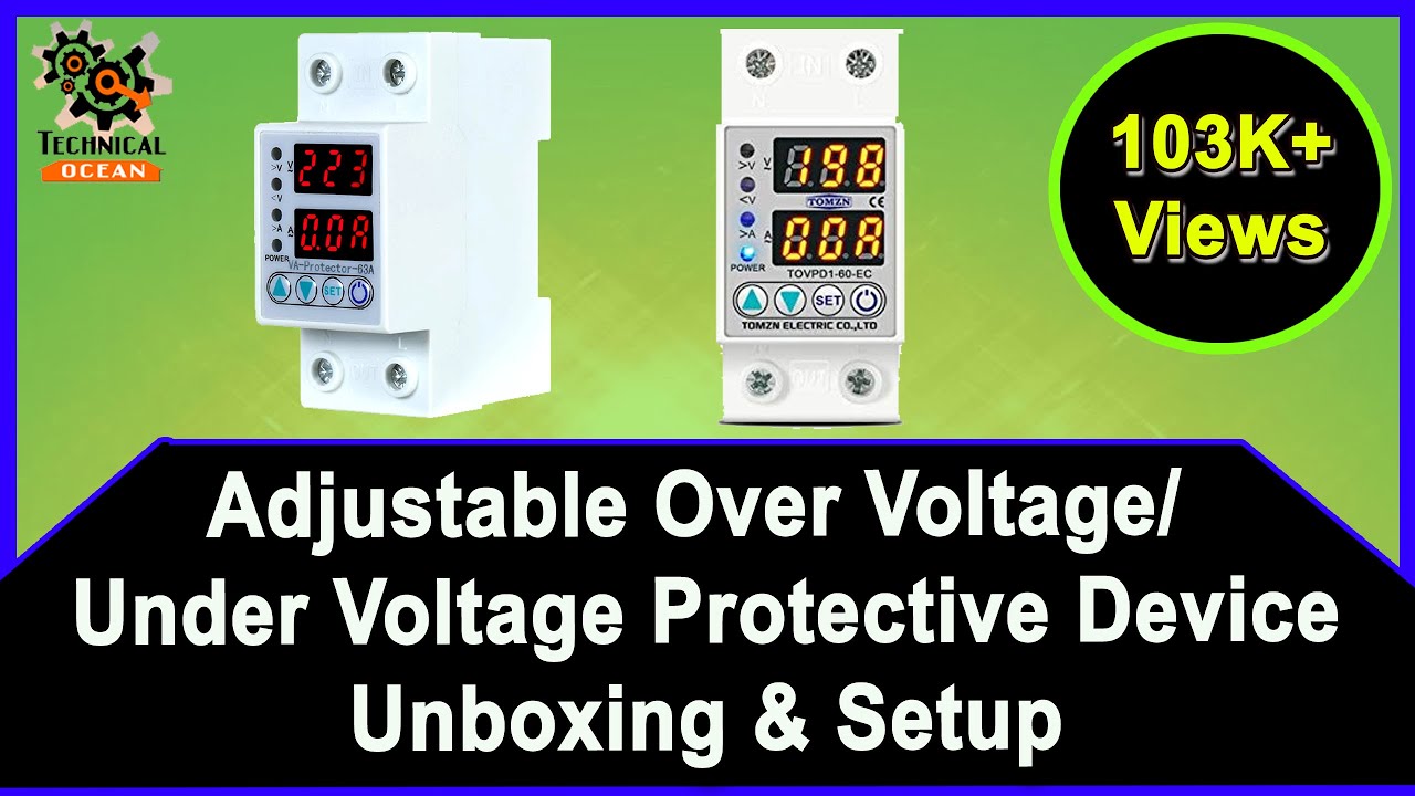 Over voltage and under voltage protective device protector relay with over current protection