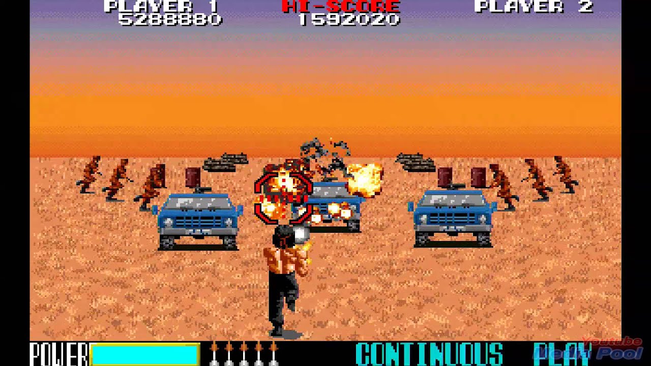 1989 Rambo 3 Arcade Game Playthrough Retro game