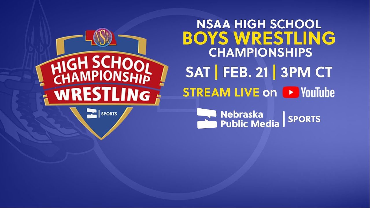 Watch the NSAA State High School Boys Wrestling Championships on Saturday, Feb. 21 at 3pm CT