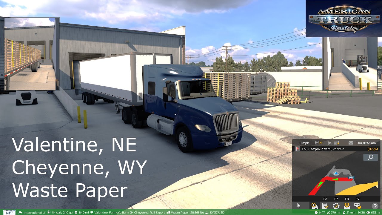 American Truck Simulator - Valentine, NE - Cheyenne, WY