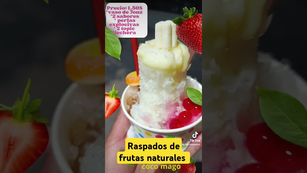 Raspados de frutas naturales  #raspados #granizado #ecuador #refrescante #pujil&iacute;