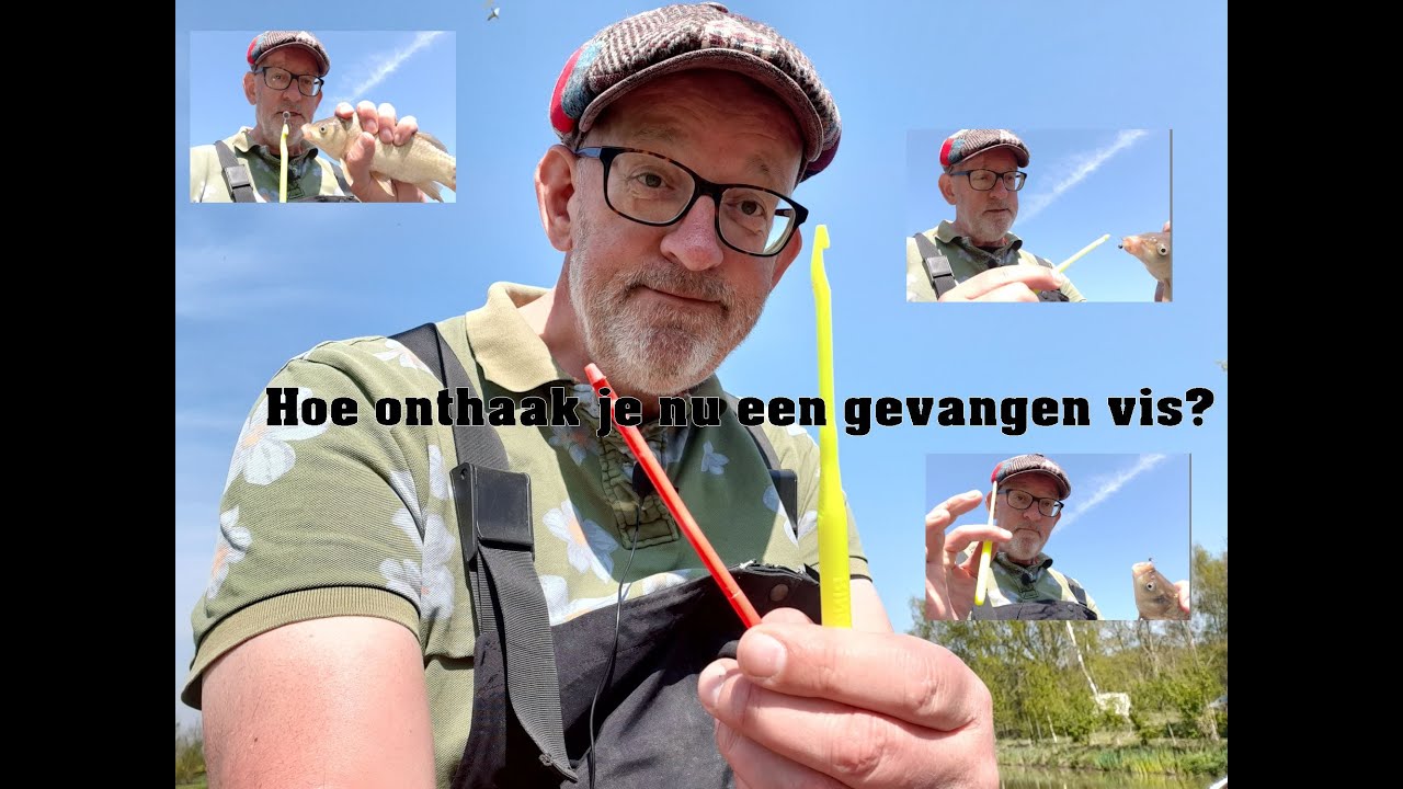 Hoe onthaak je nu een gevangen vis?